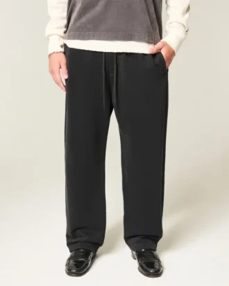 Pantalones de chándal holgados con bordado de araña