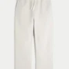 Pantalones de chándal holgados con bordado en la espalda