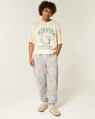 Pantalones de chándal holgados con cordón