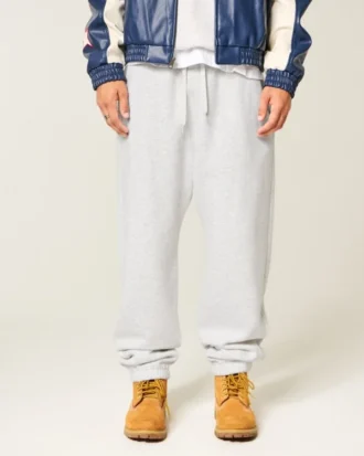 Pantalones de chándal holgados con cordón