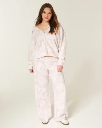 Pantalones de chándal holgados con estampado de camuflaje