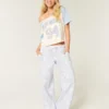 Pantalones de chándal holgados con estampado de camuflaje