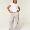 Pantalones de chándal holgados con estampado de camuflaje
