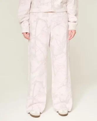 Pantalones de chándal holgados con estampado de camuflaje