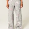 Pantalones de chándal holgados con estampado de camuflaje