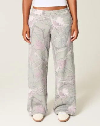 Pantalones de chándal holgados con estampado de camuflaje