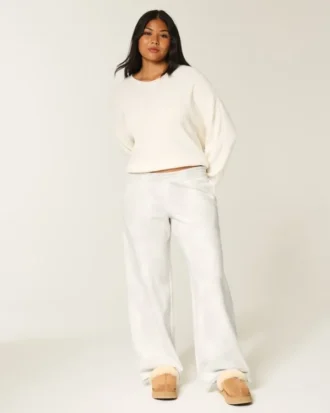 Pantalones de chándal holgados con estampado de cierva