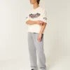 Pantalones de chándal holgados con estampado de dados