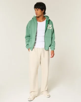 Pantalones de chándal holgados con estampado gráfico de Nueva York