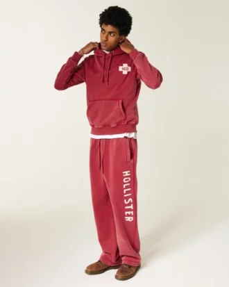 Pantalones de chándal holgados con gráfico del logotipo Holiday Vault Release