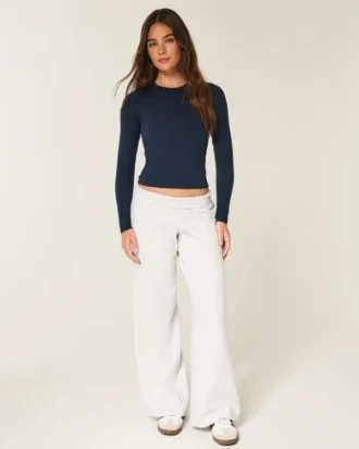 Pantalones de chándal holgados con gráfico Senior
