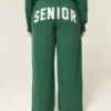 Pantalones de chándal holgados con gráfico Senior