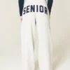 Pantalones de chándal holgados con gráfico Senior