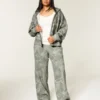 Pantalones de chándal holgados Olive Camo