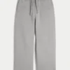 Pantalones de chándal superholgados con estampado de Los Ángeles y bolsillo trasero