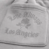 Pantalones de chándal superholgados con estampado de Los Ángeles y bolsillo trasero