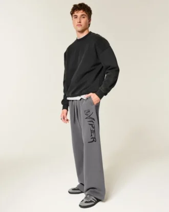Pantalones de chándal superholgados con estampado Dodge Viper