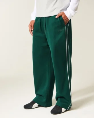 Pantalones de chándal superholgados con ribetes