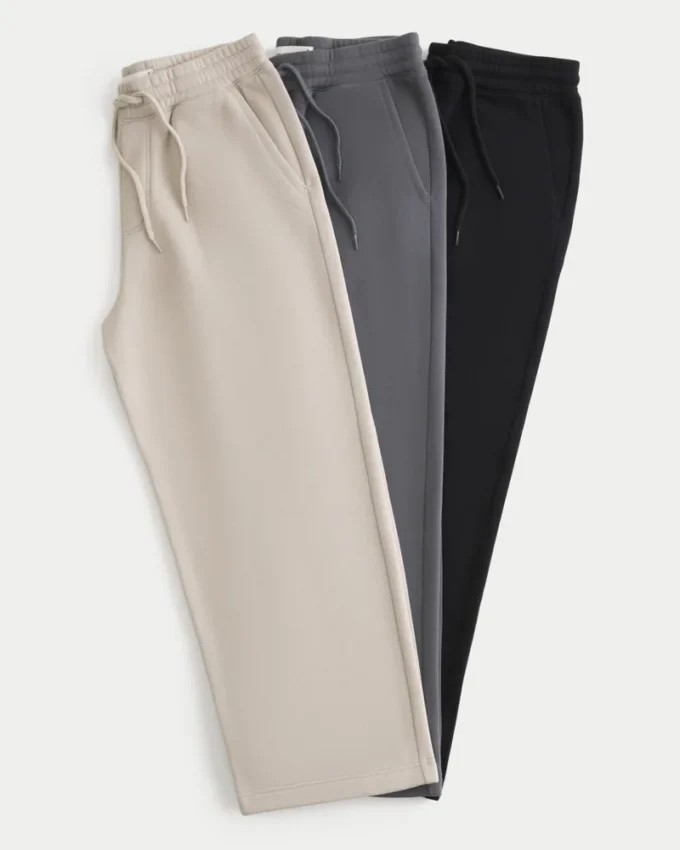 Pantalones de chándal superholgados, paquete de 3
