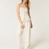 Pantalones de cintura ultraalta y pierna ancha Livvy de Hollister