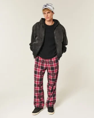 Pantalones de franela con gráfico de los Buckeyes de la Universidad Estatal de Ohio