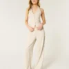 Pantalones de talle bajo y pierna ancha Hollister Livvy