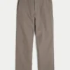 Pantalones holgados con cintura elástica de mezcla de lino