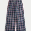 Pantalones holgados de franela