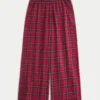 Pantalones holgados de franela