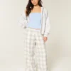 Pantalones holgados de franela