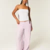 Pantalones holgados de franela