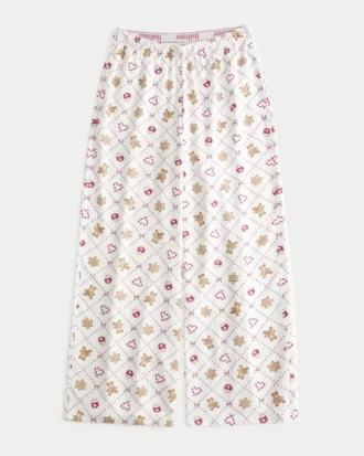Pantalones holgados de franela