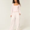 Pantalones holgados de franela