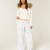 Pantalones holgados de franela