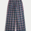 Pantalones holgados de franela