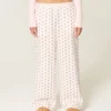 Pantalones holgados de franela