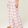 Pantalones holgados de franela