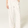 Pantalones holgados de franela