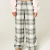 Pantalones holgados de franela