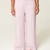 Pantalones holgados de franela