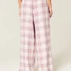 Pantalones holgados de franela