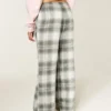 Pantalones holgados de franela