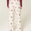 Pantalones holgados de franela