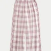 Pantalones holgados de franela