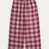 Pantalones holgados de franela