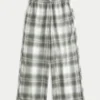 Pantalones holgados de franela