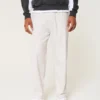 Pantalones holgados de mezcla de lino