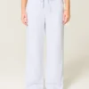 Pantalones holgados de mezcla de lino
