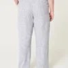 Pantalones holgados de mezcla de lino