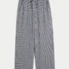 Pantalones holgados de mezcla de lino